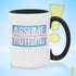 Assume Nothing Transgender Trans Pride Flag Color Accent Mug